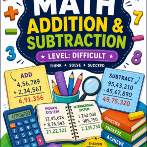 Grade 5 Maths Addition & Subtraction Worksheet – Difficult Level