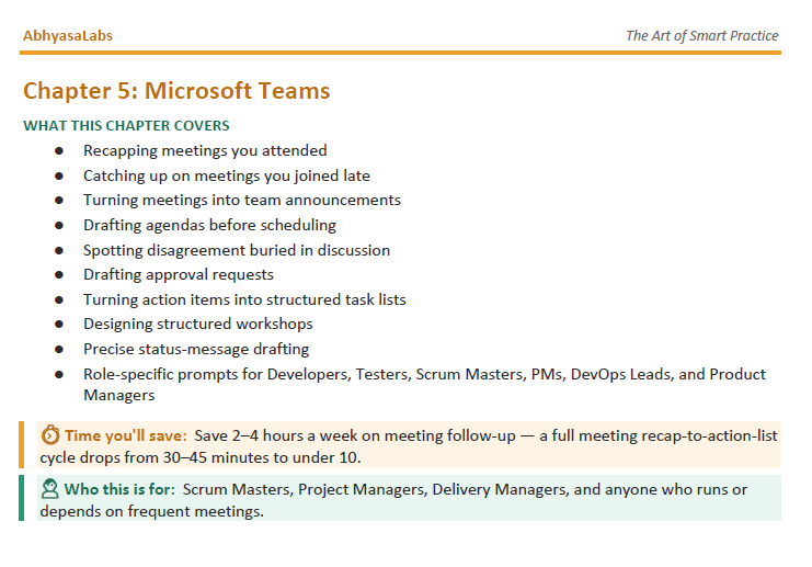 AI Prompts for Microsoft 365: A Productivity Playbook for Project Managers, Developers, Testers & Delivery Teams - Image 6