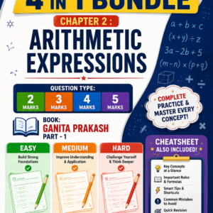 Grade 7 Maths – Arithmetic Expressions | 4-in-1 Worksheet Bundle with Easy, Medium, Hard & Cheatsheet